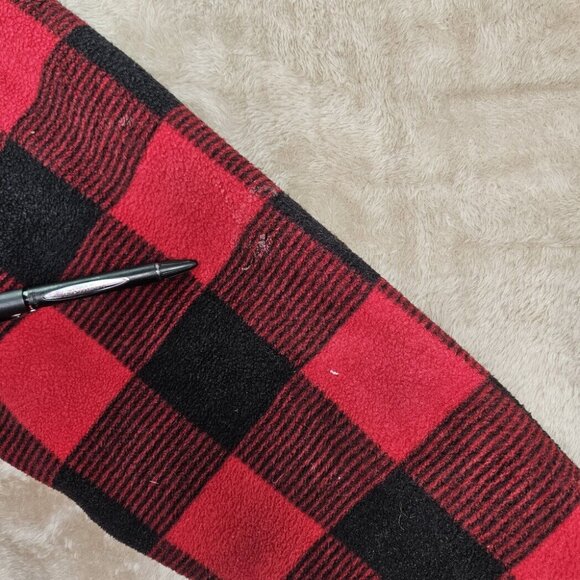 Dickies Jacket  Buffalo Plaid Button Men's Size L Red Flannel Long Sleeve - Picture 3 of 10
